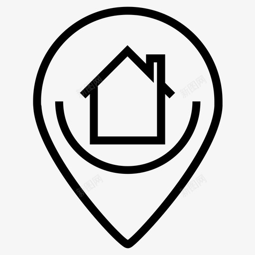 位置建筑师建筑图标svg_新图网 https://ixintu.com 位置 建筑 建筑师 设计 项目