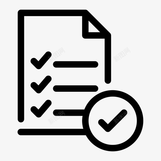 接受列表完成选择项目图标svg_新图网 https://ixintu.com 完成 接受列表 电子商务差距 选择菜单 选择项目