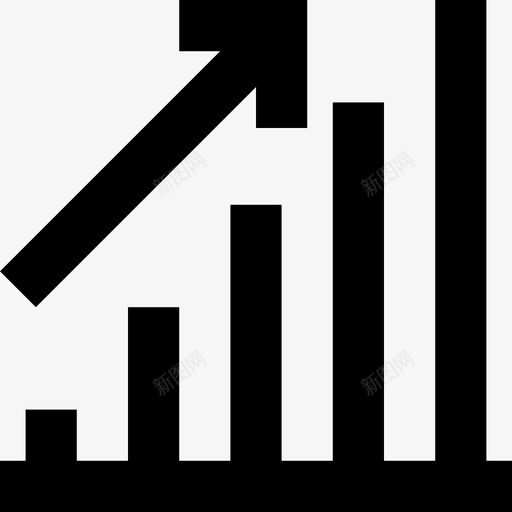 生长图条形图图表图标svg_新图网 https://ixintu.com 信息图 图表 条形图 生长图 线要素图标集 进度图