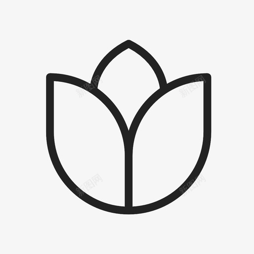 花生长自然图标svg_新图网 https://ixintu.com 植物 生长 自然 花 郁金香