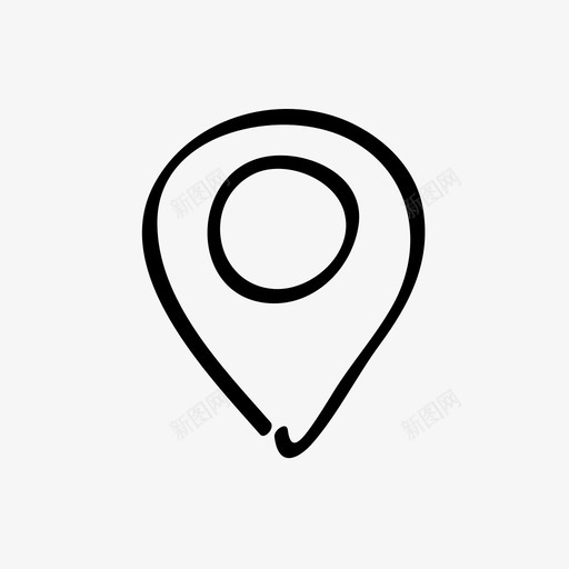 地图图钉绘图手图标svg_新图网 https://ixintu.com 图标 地图图钉 手 绘图 网页 网页图标