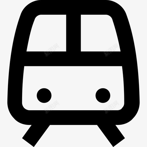 有轨电车机车地铁图标svg_新图网 https://ixintu.com 列车 地铁 有轨电车 机车 电车轨道 线路要素图标集