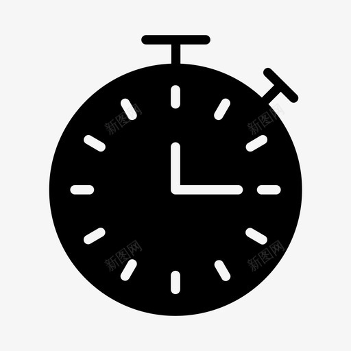 秒表记录时间图标svg_新图网 https://ixintu.com 时间 杂项 秒表 计时器 记录