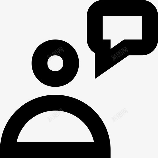 交流讨论语音泡泡图标svg_新图网 https://ixintu.com 交流 交谈 用户 线路要素图标集 讨论 语音泡泡