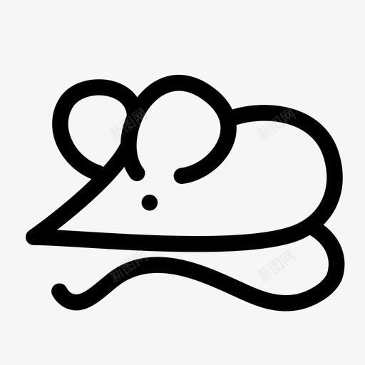 老鼠动物实验图标svg_新图网 https://ixintu.com 内脏科学 动物 实验 科学 老鼠