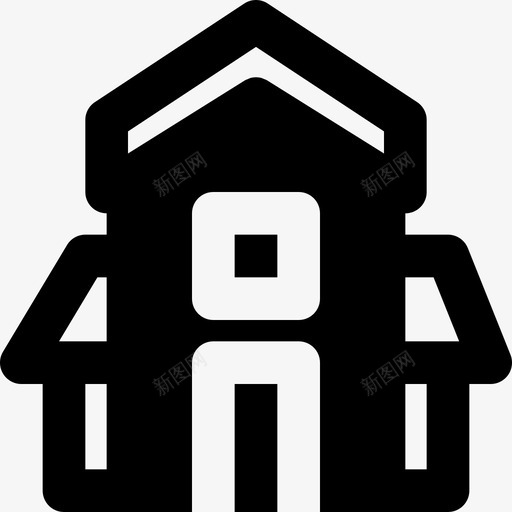 triplexestatehouse图标svg_新图网 https://ixintu.com estate house real smashiconsrealestate2md实心 triplex