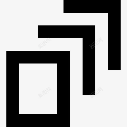 重叠复制图标svg_新图网 https://ixintu.com 复制 粘贴 线要素图标集 覆盖 设计 重叠
