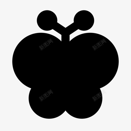 蝴蝶动物爱情图标svg_新图网 https://ixintu.com 动物 爱情 蝴蝶