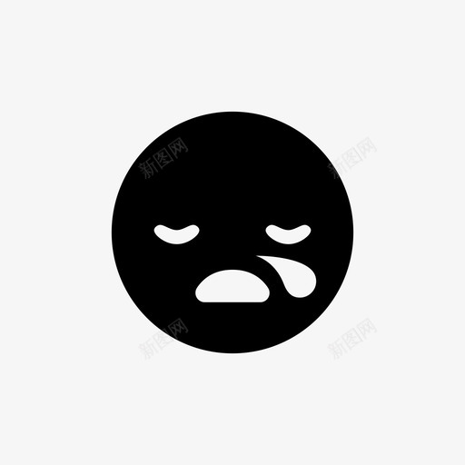 悲伤的表情沮丧下降图标svg_新图网 https://ixintu.com 下降 悲伤的表情 沮丧 表情 表情填充