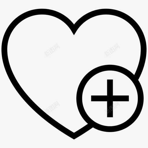 婚礼添加收藏夹图标svg_新图网 https://ixintu.com ios网络用户界面线图标 婚礼 心形 收藏夹 浪漫 添加