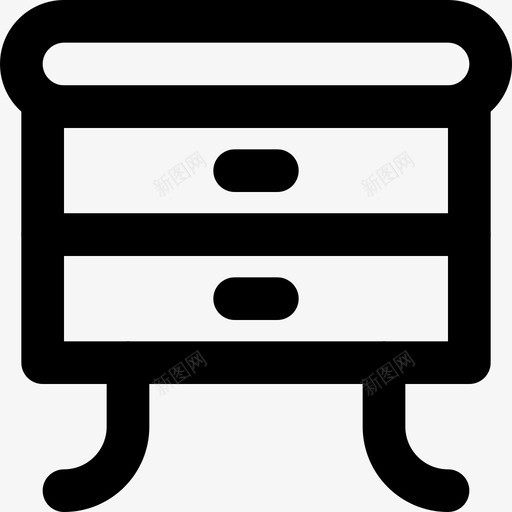 床头柜物品家具图标svg_新图网 https://ixintu.com smashicons家庭md概述 住户 家具 床头柜 物品