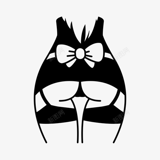 女孩角色女性图标svg_新图网 https://ixintu.com 女孩 女性 性商店 性感 角色 长袜