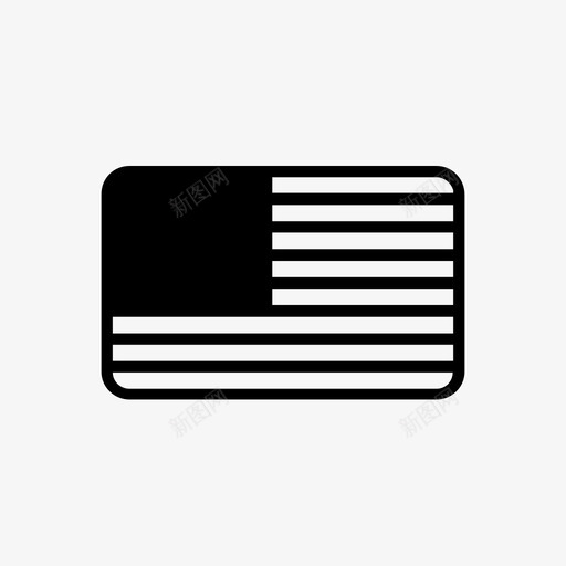 美国国家旗帜图标svg_新图网 https://ixintu.com 主权 国家 旗帜 美国