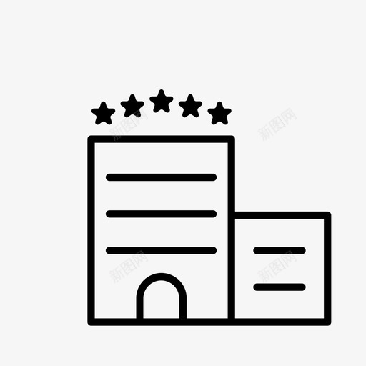 酒店公寓汽车旅馆图标svg_新图网 https://ixintu.com 公寓 旅游 汽车旅馆 游客 酒店
