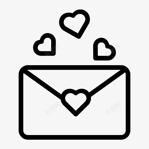 短信信封信件图标svg_新图网 https://ixintu.com 信件 信封 情人节2017 爱情 短信 邮件