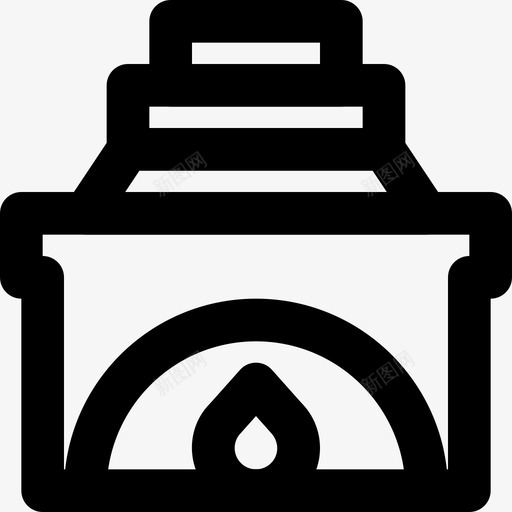 壁炉物品家具图标svg_新图网 https://ixintu.com 壁炉 家具 家庭用品 物品