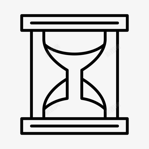 沙漏时钟沙子图标svg_新图网 https://ixintu.com 学习教育 时钟 沙子 沙漏 计时器