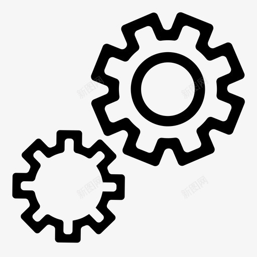进程齿轮思想图标svg_新图网 https://ixintu.com 工作 思想 时间表图标集 解决方案 进程 齿轮