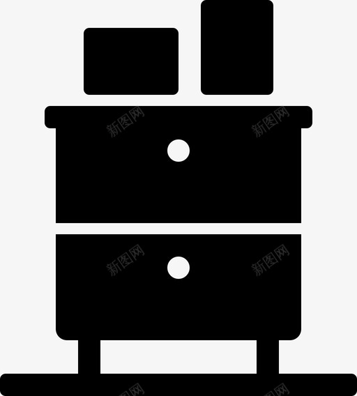 抽屉梳妆台家具图标svg_新图网 https://ixintu.com 图片 家具 抽屉 梳妆台 餐具柜