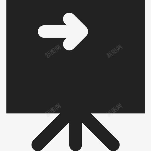 演示商务管理图标svg_新图网 https://ixintu.com 会议 办公室 商务 演示 管理