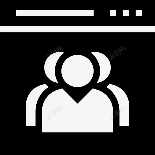 web用户web页面网页图标svg_新图网 https://ixintu.com web用户 web设计开发glyphs web页面 网站 网页