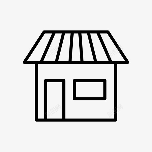 商店购买市场图标svg_新图网 https://ixintu.com 商店 市场 购买 销售