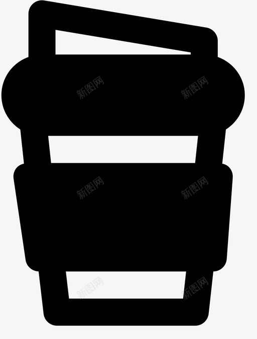 咖啡杯饮料外卖图标svg_新图网 https://ixintu.com smashiconsgastronomymdsolid 去 咖啡杯 外卖 饮料
