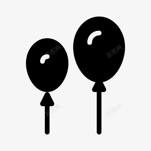 气球婚礼爱情图标svg_新图网 https://ixintu.com 婚礼 气球 爱情