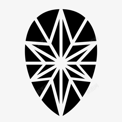 钻石水晶宝石图标svg_新图网 https://ixintu.com 宝石 水晶 石头 红宝石 钻石 钻石第1部分