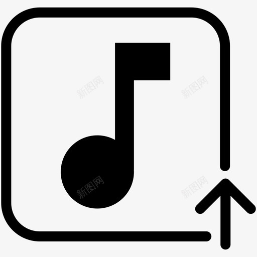 上传音乐音乐上传歌曲图标svg_新图网 https://ixintu.com 上传歌曲 上传音乐 歌曲 音乐上传