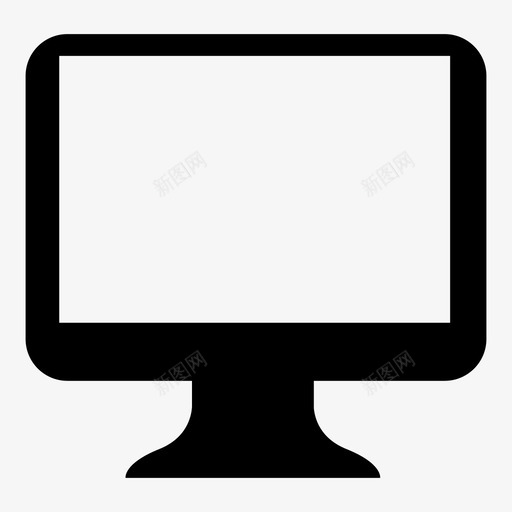监视器显示器屏幕图标svg_新图网 https://ixintu.com 屏幕 显示器 监视器
