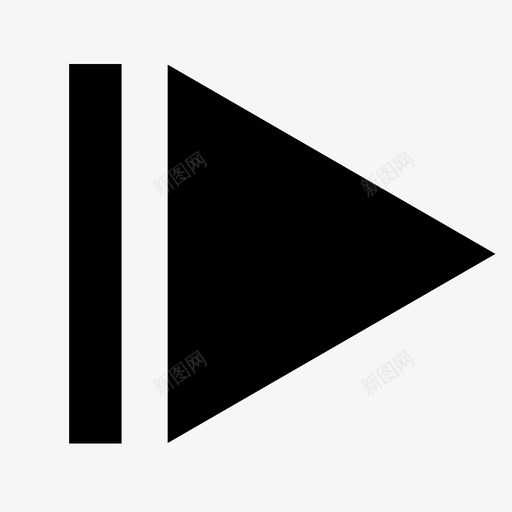 向前跳媒体音乐图标svg_新图网 https://ixintu.com 向前跳 媒体 媒体控制 视频 音乐