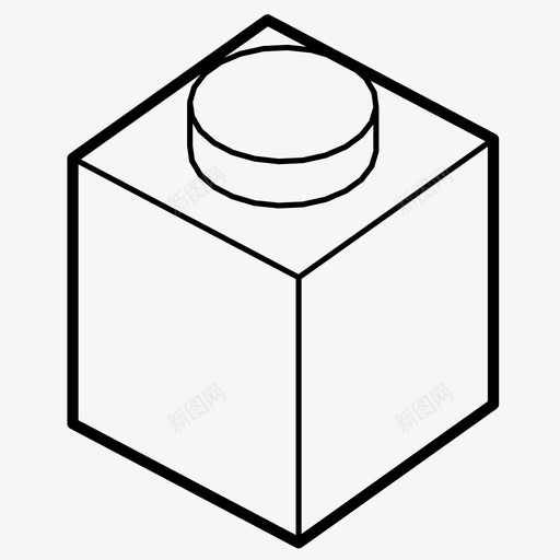 乐高积木积木游戏图标svg_新图网 https://ixintu.com 乐高积木 游戏 玩具 积木