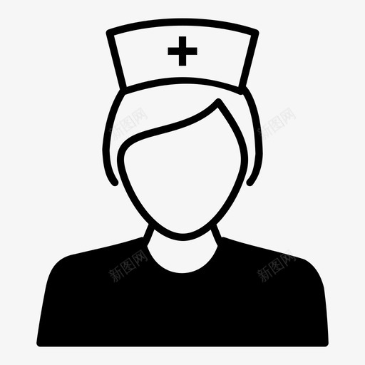 护士化身女护士图标svg_新图网 https://ixintu.com 化身 医疗助理 女护士 护士 护士化身 职业