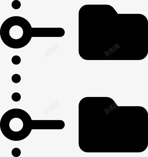 文件夹树脱机数据断开连接图标svg_新图网 https://ixintu.com internet 传输 数据 文件夹树脱机 断开连接 网络 联机数据填充