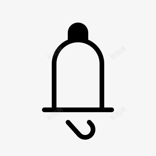 铃圣诞铃门铃图标svg_新图网 https://ixintu.com 圣诞铃 婚礼铃 铃 门铃