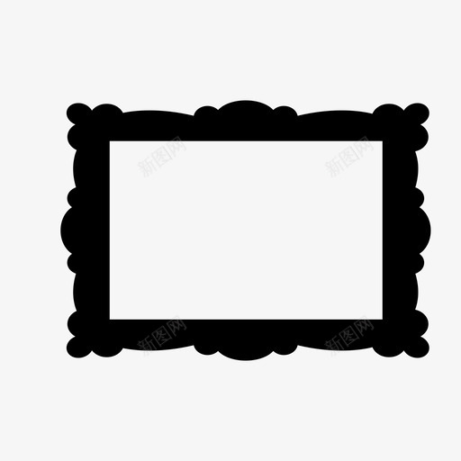 相框画墙图标svg_新图网 https://ixintu.com 墙 画 相框