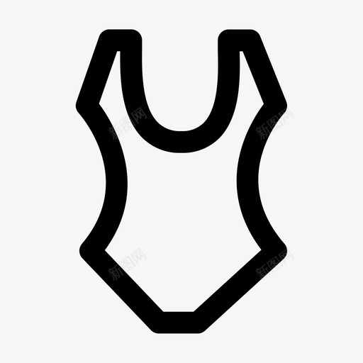 泳装衣服海图标svg_新图网 https://ixintu.com 材料设计假日大纲 水 泳装 海 衣服