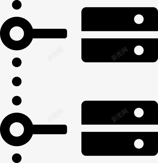 服务器树脱机数据断开连接图标svg_新图网 https://ixintu.com internet 传输 数据 断开连接 服务器树脱机 网络 联机数据填充