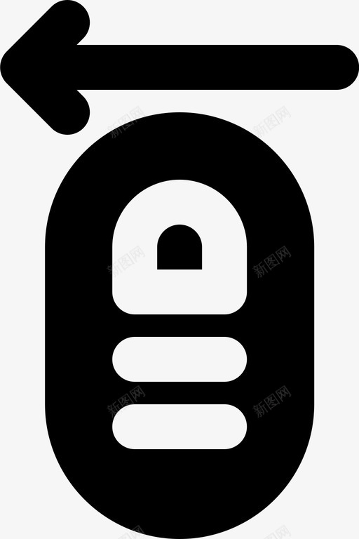 向左滑动手指手势图标svg_新图网 https://ixintu.com smashicons手势mdsolid 交互 向左滑动 手 手势 手指