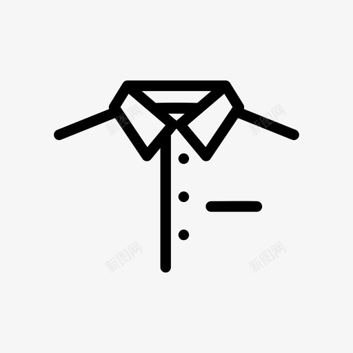 衬衫领子脖子图标svg_新图网 https://ixintu.com 口袋 脖子 衬衫 领子