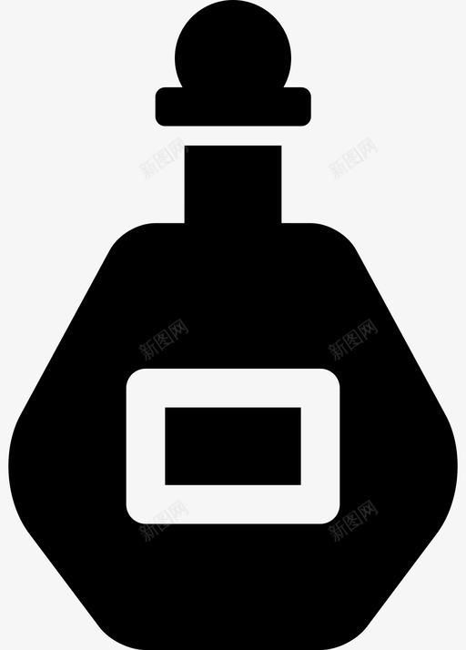 朗姆酒酒饮料图标svg_新图网 https://ixintu.com 朗姆酒 烈酒 瓶子 装满的饮料 酒 饮料