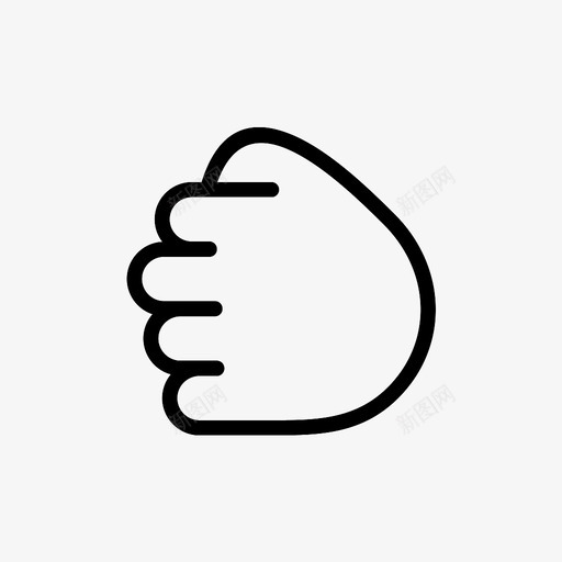 拳头手指手图标svg_新图网 https://ixintu.com 手 手势 手指 手掌 拳头