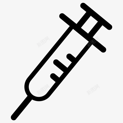 注射器治疗流感图标svg_新图网 https://ixintu.com 治疗 注射 注射器 流感 疾病 药物