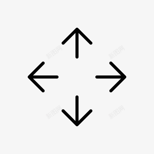 移动光标指针图标svg_新图网 https://ixintu.com 光标 指针 移动 符号 调整大小