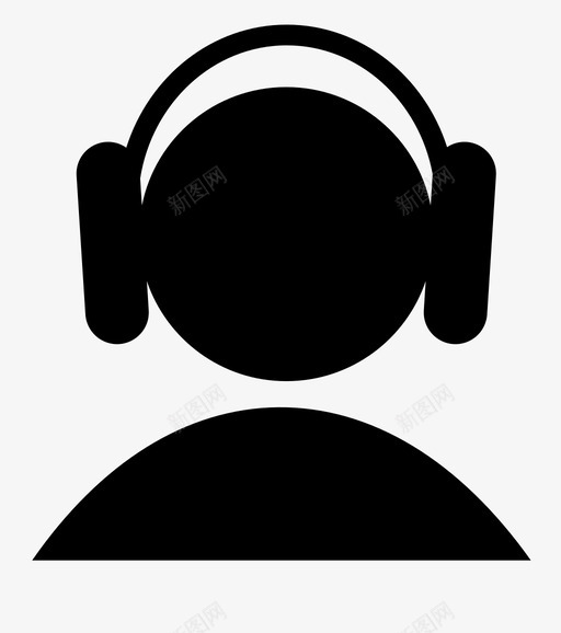用户耳机dj记者图标svg_新图网 https://ixintu.com dj 技术 用户耳机 耳机耳机耳机 记者 音乐家