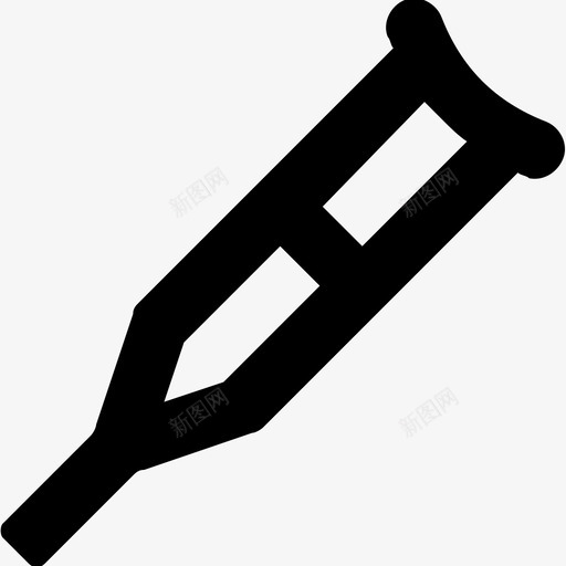 拐杖医疗移动辅助图标svg_新图网 https://ixintu.com 医疗 手杖 手肘拐杖 拐杖 移动辅助 网络和用户界面图标