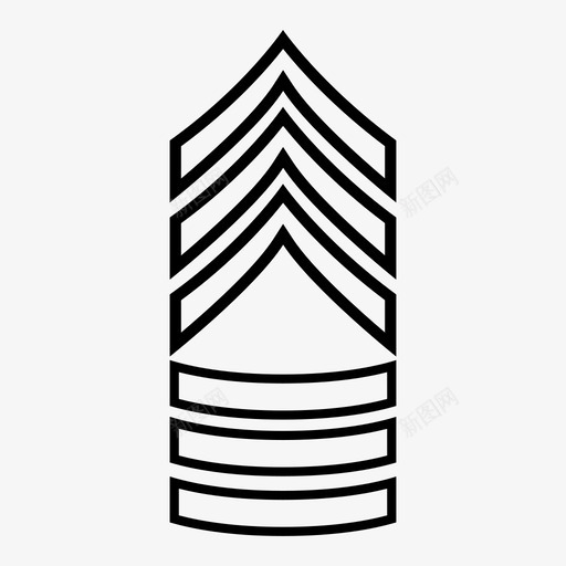 军士长军衔图标svg_新图网 https://ixintu.com 军士长 军衔