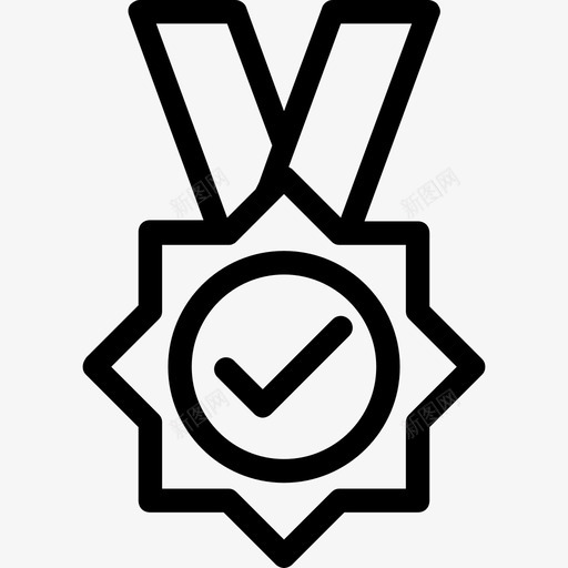 奖章成就奖励图标svg_新图网 https://ixintu.com 奖励 奖章 成就 数字营销