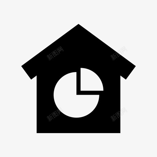 房屋金融商业住宅图标svg_新图网 https://ixintu.com 住宅 利润 商业 市场营销 房屋金融 饼图